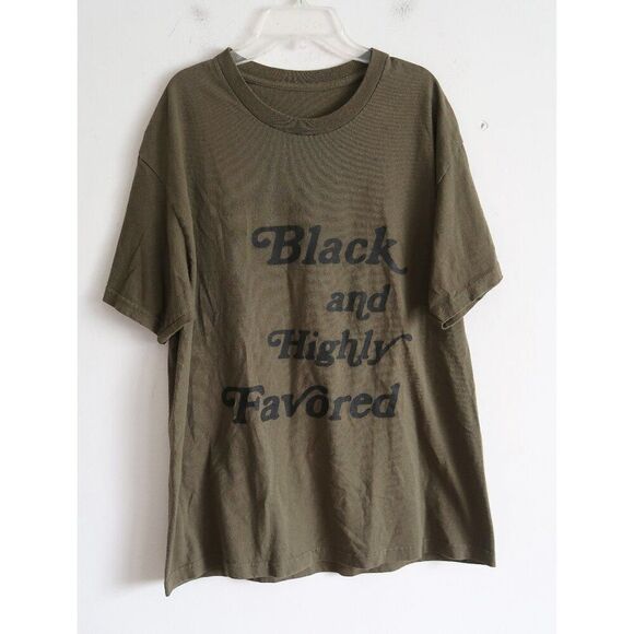 "Black and Highly Favored" Tee - Size Large - Picture 1 of 6